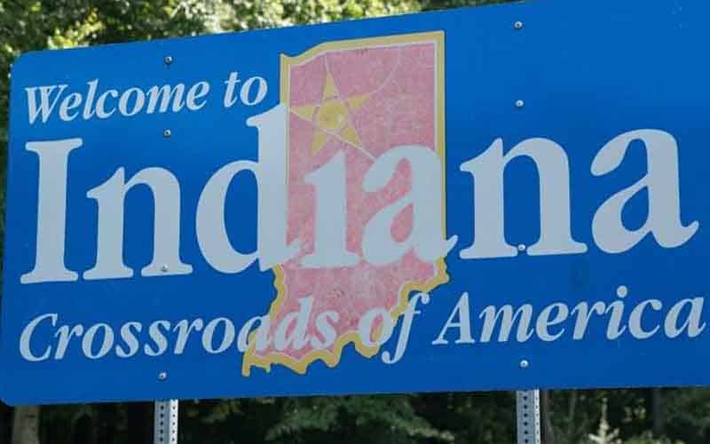 Indiana state sign